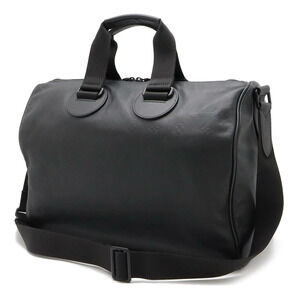 Louis Vuitton Shoulder Shadow Boston Monogram Handbag Black Speedy Bandoulire